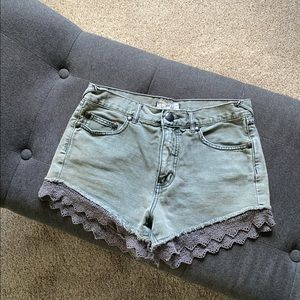 Free People Denim Shorts